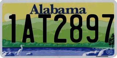 AL license plate 1AT2897