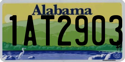 AL license plate 1AT2903