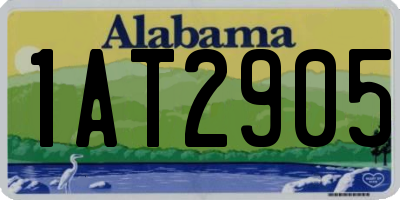 AL license plate 1AT2905