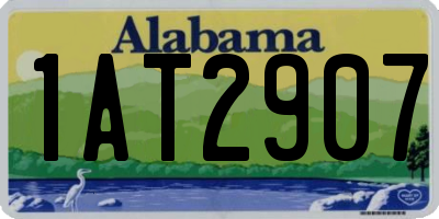 AL license plate 1AT2907