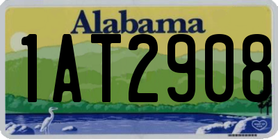 AL license plate 1AT2908