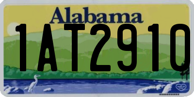 AL license plate 1AT2910