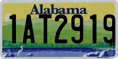 AL license plate 1AT2919