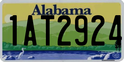 AL license plate 1AT2924