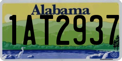 AL license plate 1AT2937