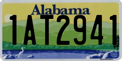 AL license plate 1AT2941