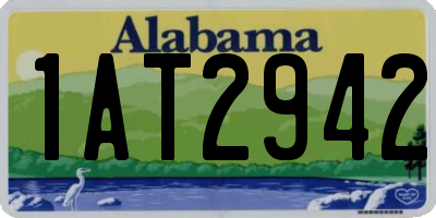 AL license plate 1AT2942
