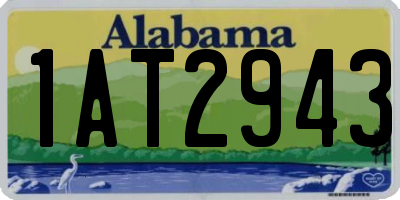 AL license plate 1AT2943