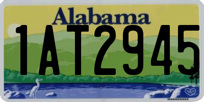 AL license plate 1AT2945