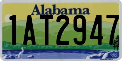 AL license plate 1AT2947