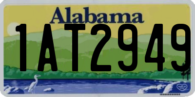 AL license plate 1AT2949