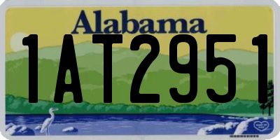 AL license plate 1AT2951