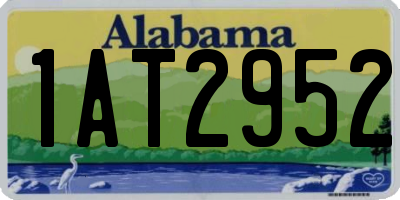 AL license plate 1AT2952