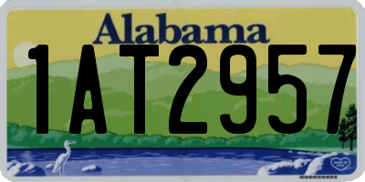 AL license plate 1AT2957