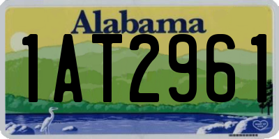 AL license plate 1AT2961