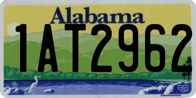 AL license plate 1AT2962