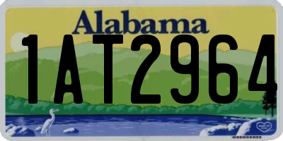 AL license plate 1AT2964