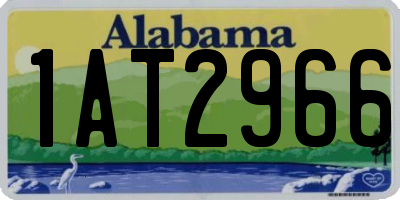 AL license plate 1AT2966
