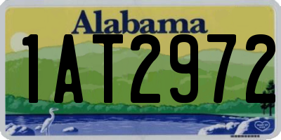 AL license plate 1AT2972