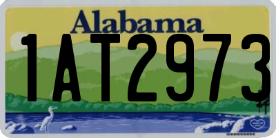 AL license plate 1AT2973