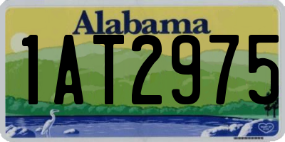 AL license plate 1AT2975