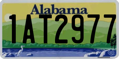 AL license plate 1AT2977