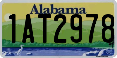 AL license plate 1AT2978