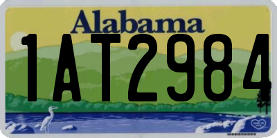 AL license plate 1AT2984