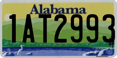 AL license plate 1AT2993