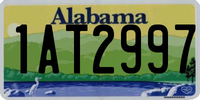 AL license plate 1AT2997