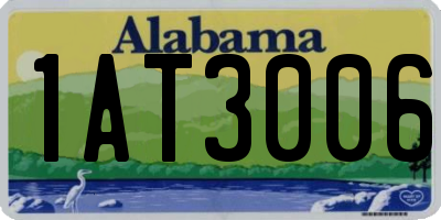 AL license plate 1AT3006