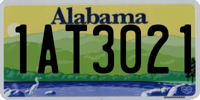 AL license plate 1AT3021