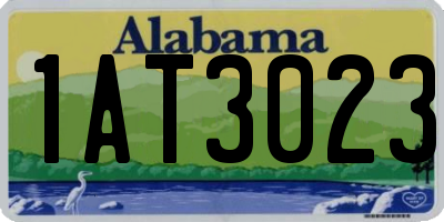AL license plate 1AT3023