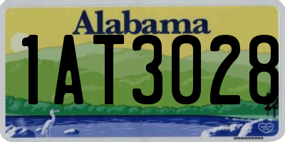 AL license plate 1AT3028
