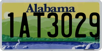 AL license plate 1AT3029