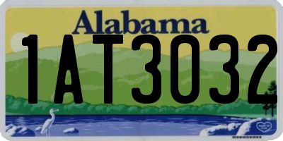 AL license plate 1AT3032