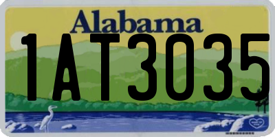 AL license plate 1AT3035