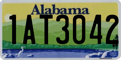 AL license plate 1AT3042