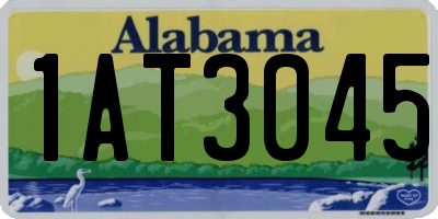 AL license plate 1AT3045