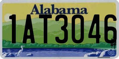 AL license plate 1AT3046