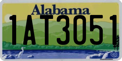 AL license plate 1AT3051