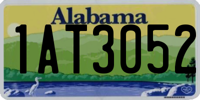 AL license plate 1AT3052
