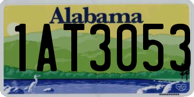 AL license plate 1AT3053