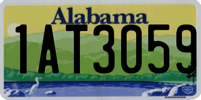 AL license plate 1AT3059