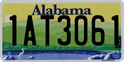 AL license plate 1AT3061