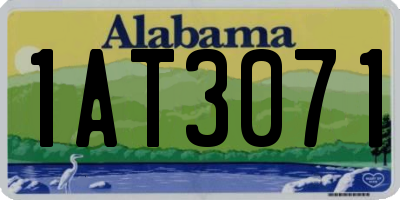 AL license plate 1AT3071