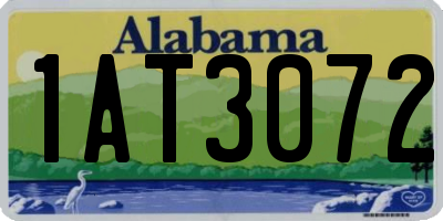 AL license plate 1AT3072