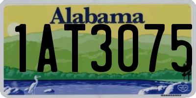 AL license plate 1AT3075