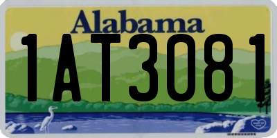 AL license plate 1AT3081