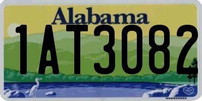 AL license plate 1AT3082